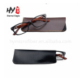 Soft luxury pu leather personalized eyewear bag